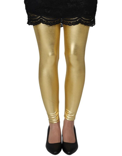 Joker Metallisk Leggings Gullfarget 96517