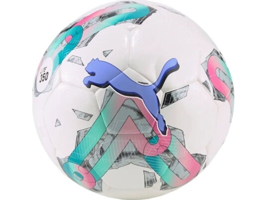 Fotball Puma Orbita 5 Hybrid Lite 350 Hvit Og Grønn-Rosa 83784 01 (4)