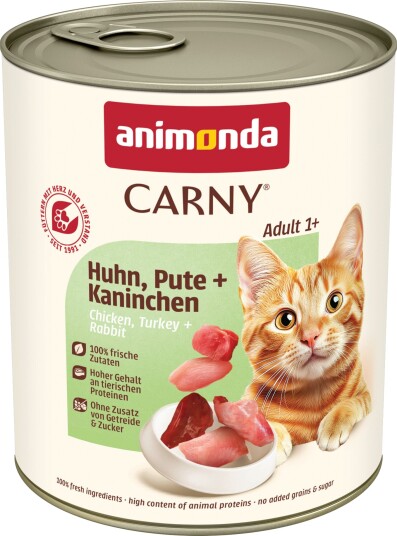 Animonda Carny Adult Våtfôr Kylling Kalkun & Kanin 6x800g