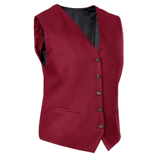 JOBELINE Vest dame Bistro; Størrelse 40; Vinrød
