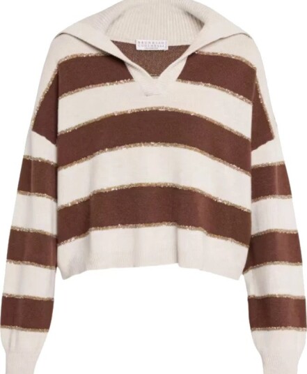 Brunello Cucinelli Dame Strikkevarer Flerfarget S,