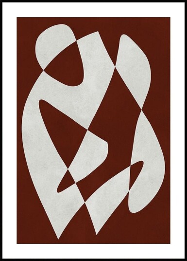 Geometric modern shapes 1 Poster Plakat / 21x30cm