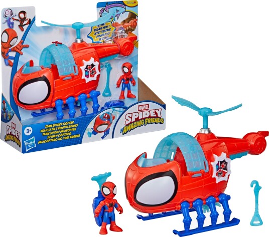 Spidey & Friends Spidey Helikopter med Figur for Barn 3+ Spidey & Friends Spidey Helikopter med Figur for Barn 3+