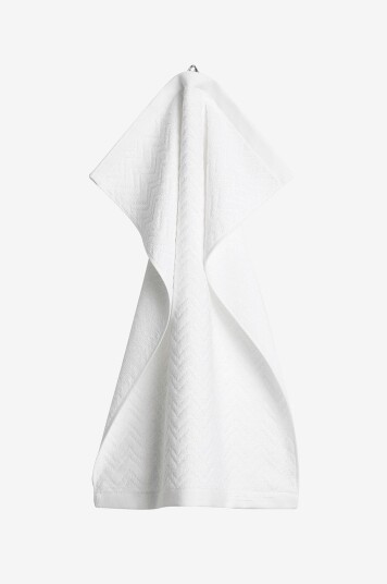Gant Home Håndkle Jacquard Herringbone 50x70 cm Hvit