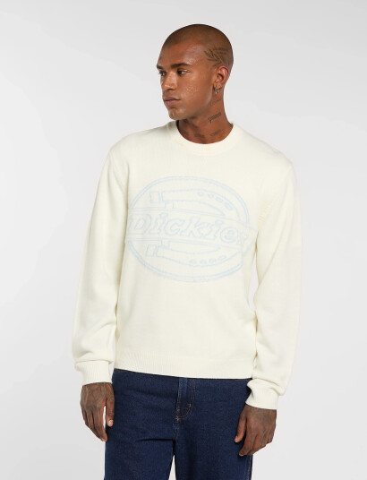 Dickies Union Jacquard Sweater Cream S Dickies Union Jacquard Sweater Cream S