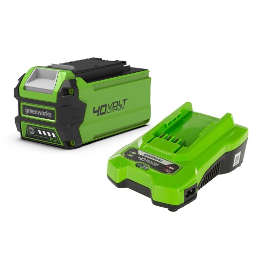 Greenworks GSK40B2 40V Lithium-Ion Batteri- og Ladesett for Elektroverktøy Greenworks GSK40B2 40V Lithium-Ion Batteri- og Ladesett for Elektroverktøy