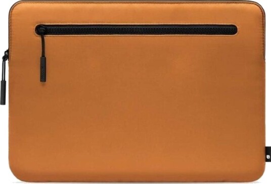Incase Compact Sleeve Etui I Flight Nylon Med Glidelås For Macbook Pro 13" 2022 2012 & Macbook Air 13" 2022 2018 Cognac Amber