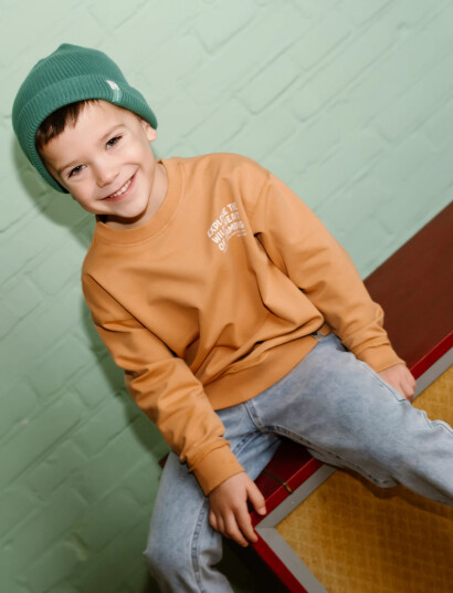 Daily 7 Oversized Sweater Backprint Orange 92 Daily 7 Oversized Sweater Backprint Orange 92