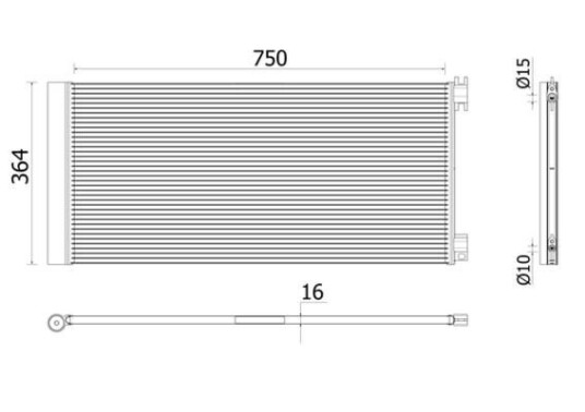 Kondensator MAHLE ORIGINAL AC 945 000P