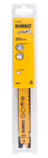 Dewalt Bajonettsagblad tre/metall dt2406 a5 152mm