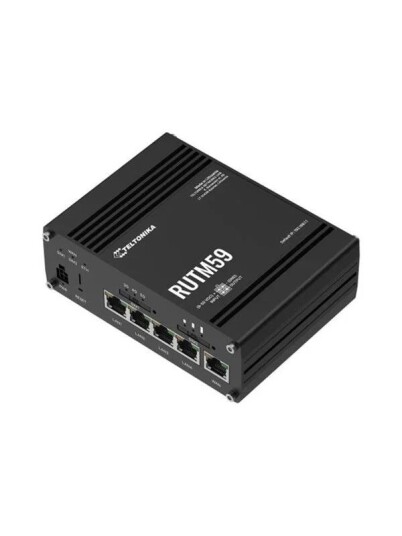 Teltonika RUTM59 wireless router WWAN 5G 4G 3G DIN rail mountable wall RUTM59000000