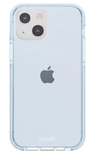 Holdit iPhone 14 / 13 Seethru Deksel - Mineral Blue