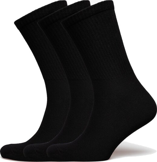 Weekday 3 Pack Sport Socks BLACK 40 42