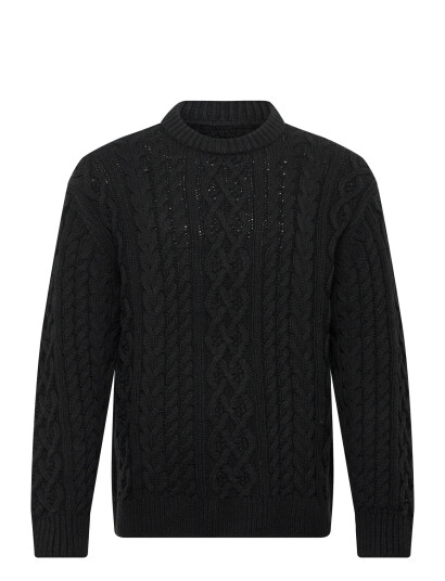 Abercrombie & Fitch Cable Crew - Black - S Abercrombie & Fitch Cable Crew - Black - S
