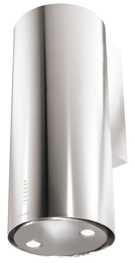 Eico Cylindra P X EV8 Vegghengt Ventilator i Rustfritt Stål med Belysning