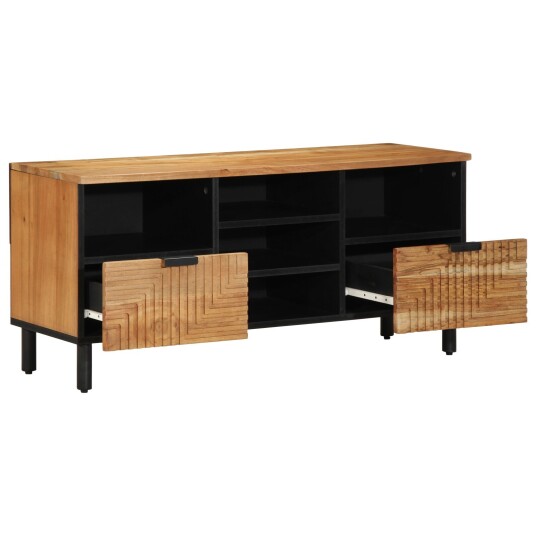 TV Enheter Solid akasietre 100 x 33,5 x 46 cm Konstruert tre TV Enheter Solid akasietre 100 x 33,5 x 46 cm Konstruert tre