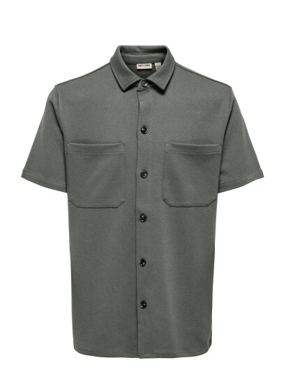 ONLY & SONS Onsnewkodyl Life Reg Ss Shirt Noos Grey L