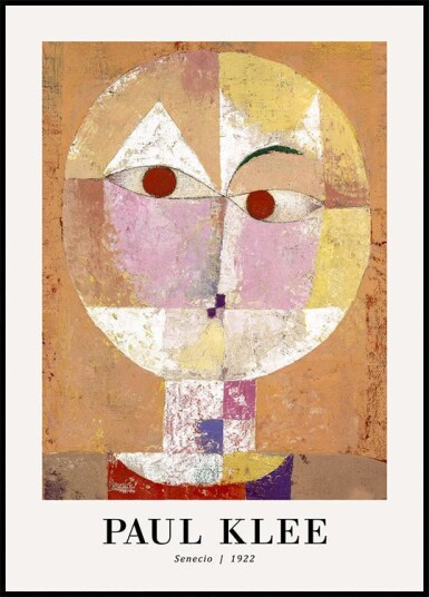 Senecio 1922 By Paul Klee Plakat Plakat / 30x40cm Senecio 1922 By Paul Klee Plakat Plakat / 30x40cm