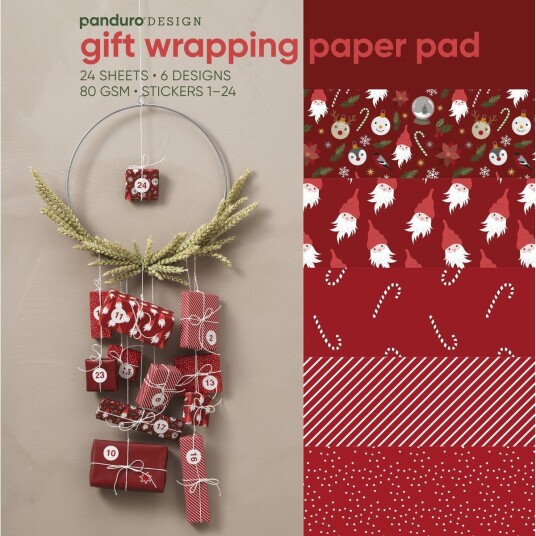 24 Gavepapir 30x30cm God Jul 24 Gavepapir 30x30cm God Jul