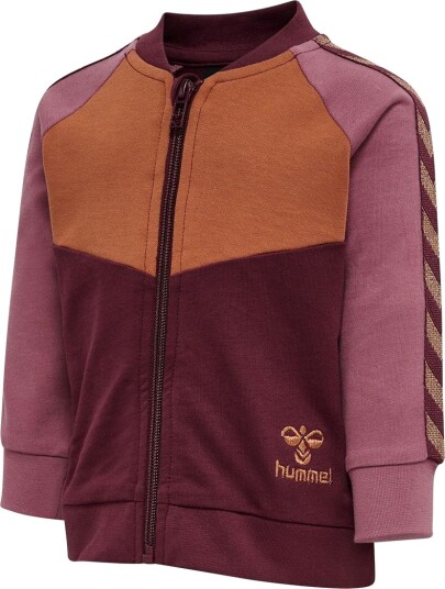 Hummel Cardigan hmlPuk Zip Windsor Wine m. Brun/Rosa Hummel 68 Cardigan Lilla Rød 62