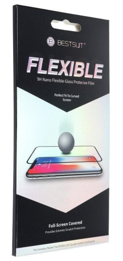 Bestsuit Hybrid Glass Bestsuit Flexible 5D Full Glue For Samsung Galaxy A52 5G Svart