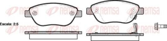 Bremseklosser REMSA 0859.21