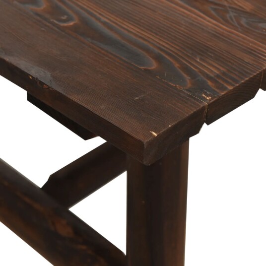 vidaXL Sidebord 49x49x50 cm heltre gran