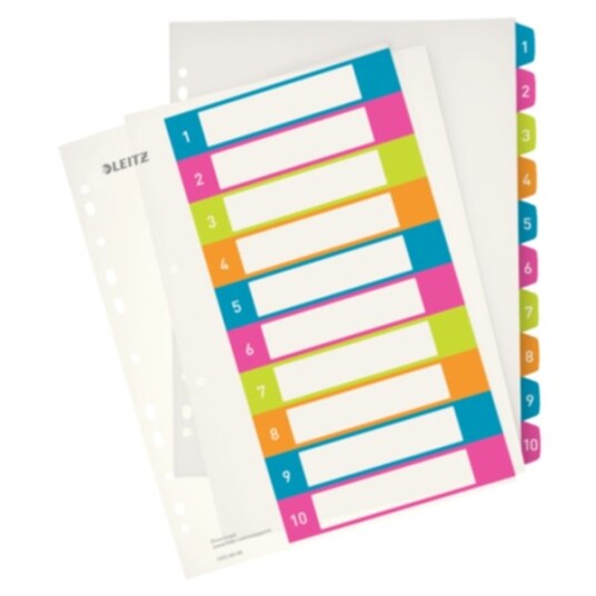 Prosjektregister Leitz PP A4+ 1-10 WOW