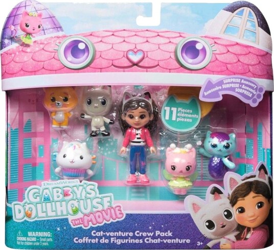 Gabby's Dollhouse Big Cat-Venture Figursett med 6 Overraskelsesfigurer for Barn fra 3 År