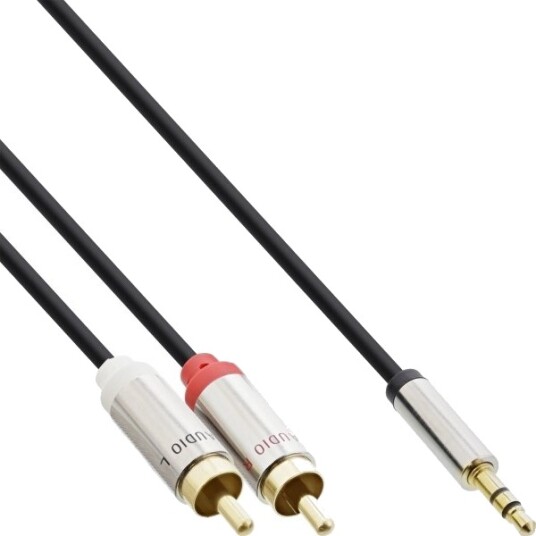 Inline 99242 3.5Mm Hankjønn 2 X Rca Hankjønn 2 M Svart