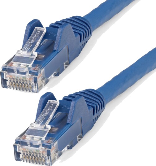 StarTech 5m LSZH CAT6 Ethernet Cable 10 Gigabit Snagless RJ45 100W PoE Network Patch Cord with Strain Relief CAT 6 10GbE UTP Blue Individually