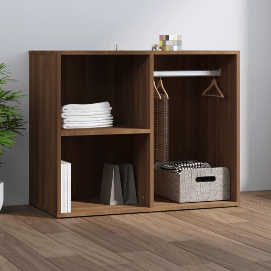 vidaXL Sminkeskap brun eik 80x40x65 cm konstruert tre vidaXL Sminkeskap brun eik 80x40x65 cm konstruert tre