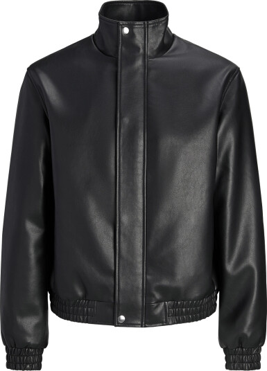 Jack & Jones Jorhigh Neck Pu Jacket Smu Black XL