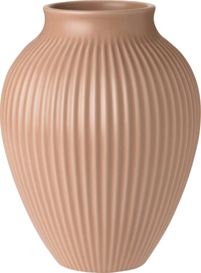 Knabstrup Keramik Vase Profilert 20 cm Dusty Rose Knabstrup Keramik Vase Profilert 20 cm Dusty Rose