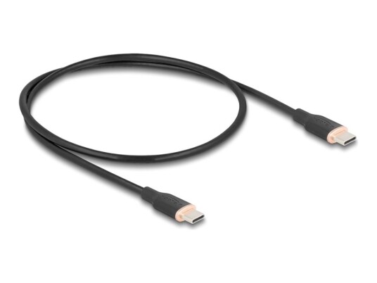 Delock Usb-Kabel 24 Pin Usb-C Hann Til 24 Pin Usb-C Hann Usb 2.0 20 V 3 A 50 Cm Støtte For Power Delivery 3.0 Usb Power Delivery 60W Svart