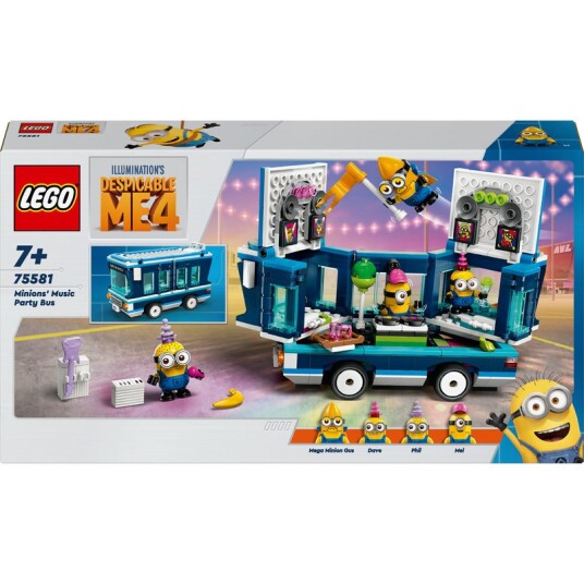LEGO Despicable Me Minions’ festbuss med musikkanlegg 75581