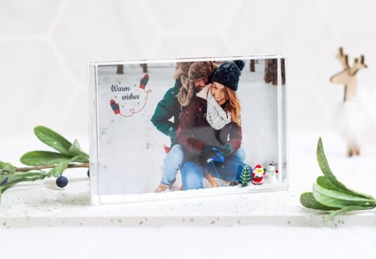 smartphoto Fotoramme med snø Liggende smartphoto Fotoramme med snø Liggende