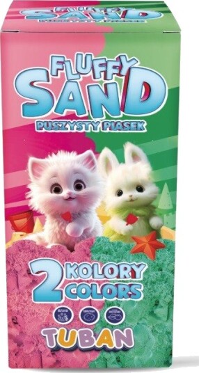 Tuban Fluffy Sandsand Sett Rosa Og Grønn 3+ År