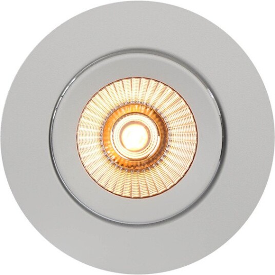 Namron Alfa Reflektor 360tilt Downlight Warmdim 8W Matt Hvit