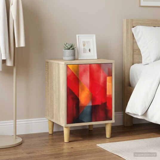 vidaXL Nattbordskap HEESCH 2 stk. Sonoma eik 36 x 33 x 50 cm