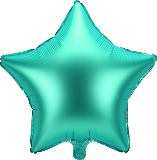 Folieballong stjerne grønn 48cm