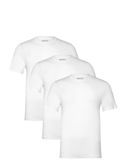 BOSS Tshirt Rn 3P Bamboo - White - S BOSS Tshirt Rn 3P Bamboo - White - S