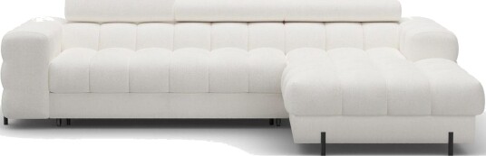 Hjørnesofa Eltap Felro 285x181x93 cm Amore 01 Hvit Høyre