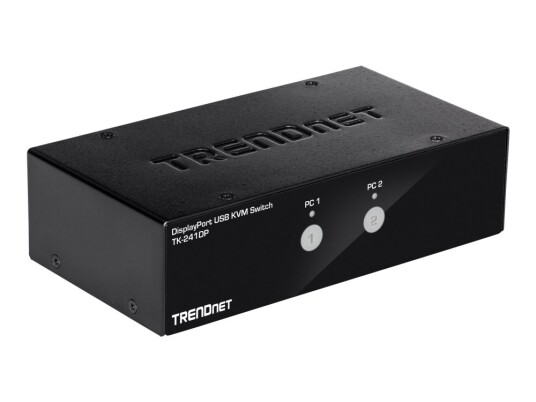 Trendnet Tk 241Dp - Kvm / Lyd / Usb-Svitsj - 2 X Kvm/Lyd/Usb - 1 Lokalbruker - Stasjonær - Taa-Samsvar