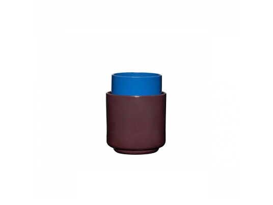 Hübsch - Deux Pots 2 pcs. Red Brown/Blue - Lampemesteren Hübsch - Deux Pots 2 pcs. Red Brown/Blue - Lampemesteren