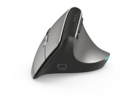 Hama Ergonomisk Vertikal Trådløs Mus med Bluetooth - Høyre Hendt, 2400 DPI, Antrasitt Hama Ergonomisk Vertikal Trådløs Mus med Bluetooth - Høyre Hendt, 2400 DPI, Antrasitt