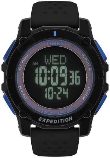 Timex Herreklokke TW4B33900 Expedition LCD/Gummi Ø49 mm