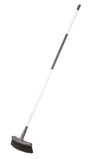 Fiskars Universalkost 162 cm Hvit og Brun for Utendørsbruk