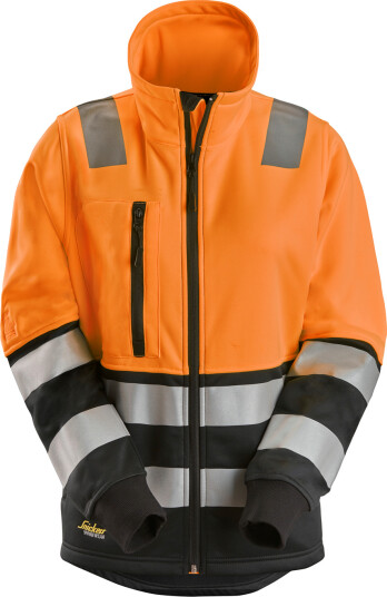 Snickers Workwear 8073 Fleecejakke varsel, oransje L, Klær