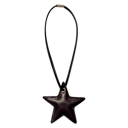 Dark Star Bag Charm Chocolate Brown
